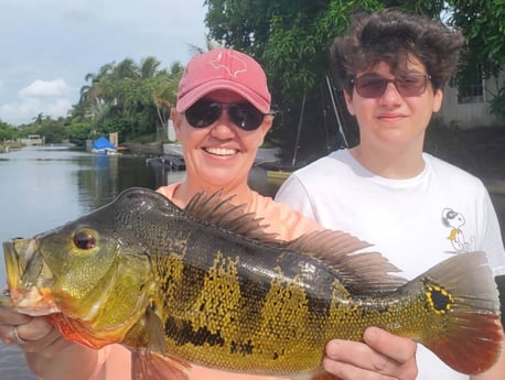 Peacock Bass fishing in Delray Beach, Florida