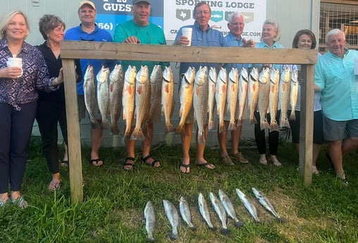 Redfish, Speckled Trout / Spotted Seatrout fishing in South Padre Island, Texas