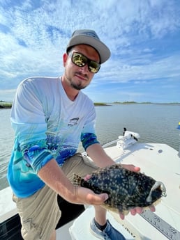 Flounder fishing in Wrightsville Beach, North Carolina