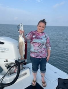 Redfish fishing in South Padre Island, Texas