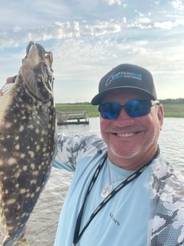 Flounder fishing in Rockport, Texas