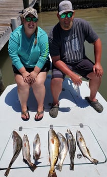 Redfish, Speckled Trout / Spotted Seatrout fishing in South Padre Island, Texas