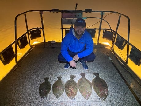 Flounder fishing in Freeport, Texas