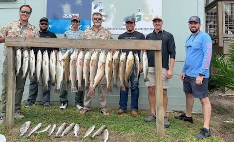 Black Drum, Redfish, Speckled Trout Fishing in South Padre Island, Texas