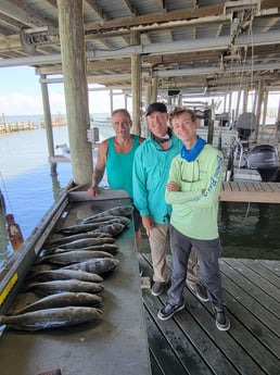 Black Drum, Speckled Trout / Spotted Seatrout fishing in Galveston, Texas