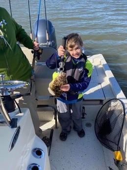 Flounder fishing in Freeport, Texas