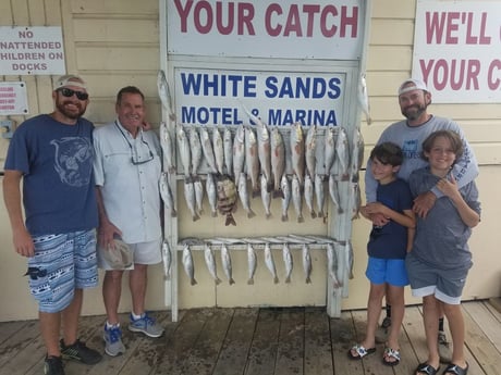 Redfish, Speckled Trout / Spotted Seatrout fishing in South Padre Island, Texas