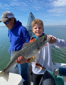 Striped Bass fishing in Burnet, Texas