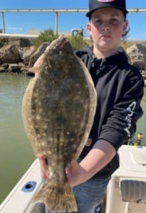 Flounder fishing in Galveston, Texas