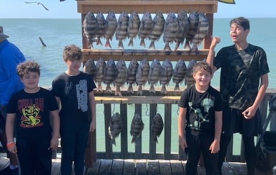 Redfish fishing in South Padre Island, Texas