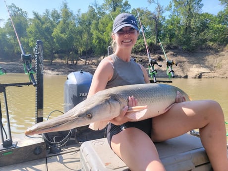 Alligator Gar fishing in Dallas, Texas