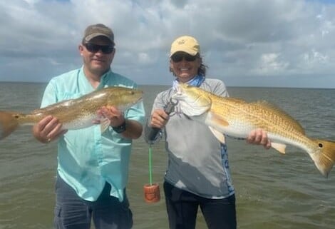 Redfish fishing in Matagorda, Texas