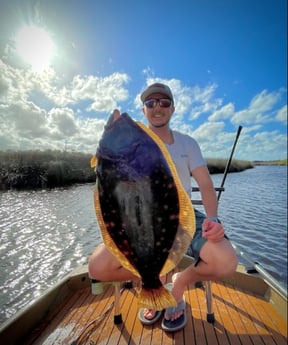 Flounder fishing in New Smyrna Beach, Florida