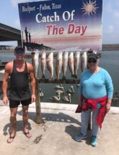 Redfish fishing in Rockport, Texas