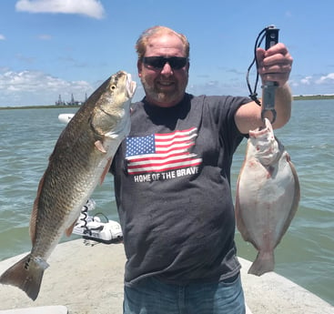 Flounder, Redfish fishing in Port Aransas, Texas