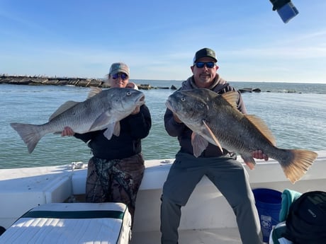 Redfish fishing in Galveston, Texas