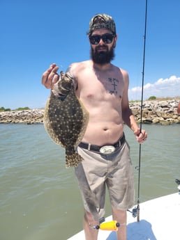 Black Drum, Black Seabass, Sheepshead, Speckled Trout / Spotted Seatrout fishing in Galveston, Texas