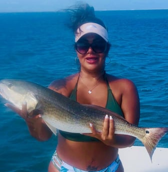 Redfish fishing in South Padre Island, Texas