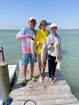 Redfish fishing in South Padre Island, Texas