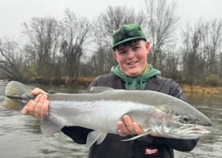 Fishing in Big Rapids, Michigan