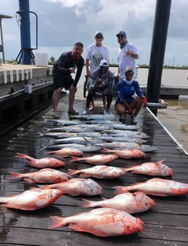 King Mackerel / Kingfish, Red Snapper fishing in Surfside Beach, Texas