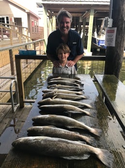 Speckled Trout / Spotted Seatrout fishing in Galveston, Texas