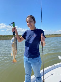 Redfish fishing in Galveston, Texas