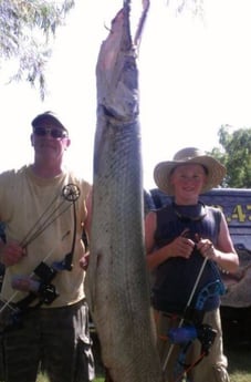 Alligator Gar fishing in Livingston, Texas