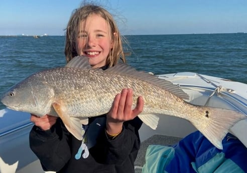 Redfish fishing in Galveston, Texas