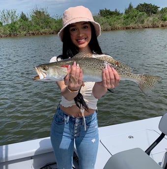 Speckled Trout / Spotted Seatrout fishing in Galveston, Texas