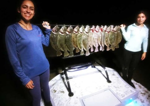 Flounder fishing in Rio Hondo, Texas