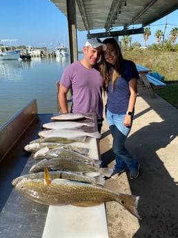 Flounder, Redfish, Speckled Trout / Spotted Seatrout fishing in Galveston, Texas