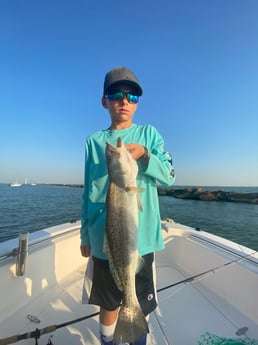 Speckled Trout / Spotted Seatrout fishing in Galveston, Texas