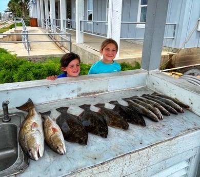 Flounder, Redfish, Speckled Trout Fishing in Galveston, Texas