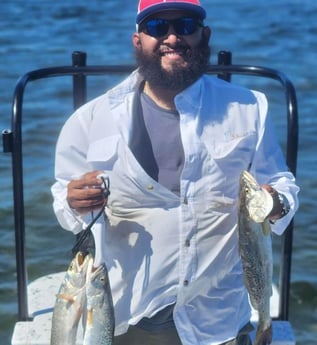 Speckled Trout / Spotted Seatrout fishing in South Padre Island, Texas