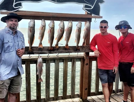 Redfish fishing in South Padre Island, Texas