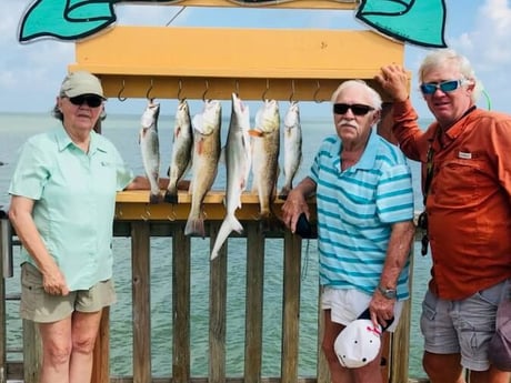 Redfish, Speckled Trout / Spotted Seatrout fishing in South Padre Island, Texas