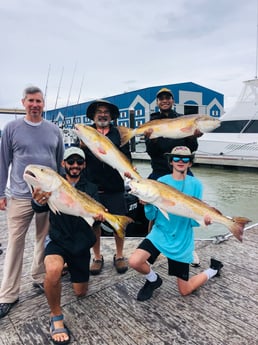 Redfish fishing in Surfside Beach, Texas