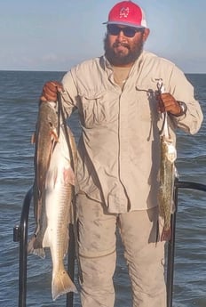 Redfish fishing in South Padre Island, Texas