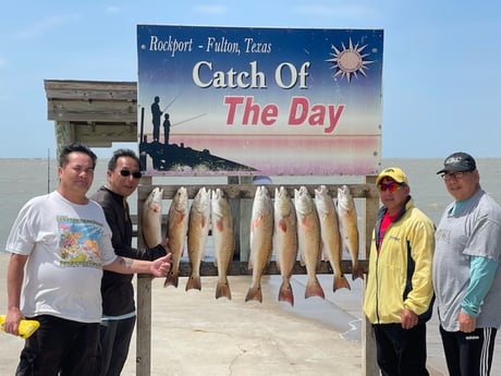 Redfish fishing in Rockport, Texas