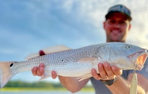 Redfish fishing in Wrightsville Beach, North Carolina