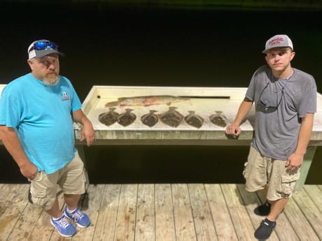 Flounder fishing in Freeport, Texas