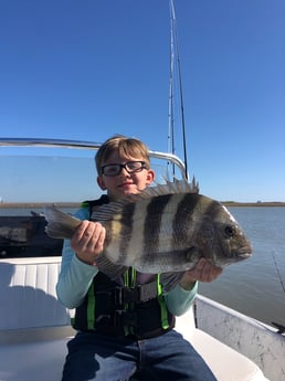 Flounder fishing in Surfside Beach, Texas