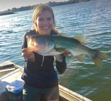 Largemouth Bass fishing in Graford, Texas