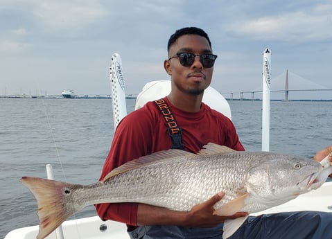 Redfish fishing in Mount Pleasant, South Carolina