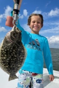 Flounder fishing in South Padre Island, Texas