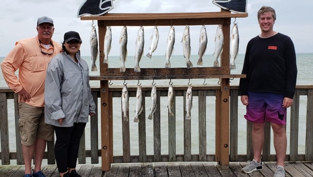 Speckled Trout / Spotted Seatrout fishing in Port Isabel, Texas