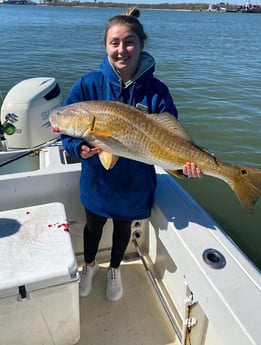 Redfish fishing in Galveston, Texas