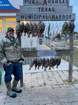 Sheepshead, Speckled Trout / Spotted Seatrout fishing in Rockport, Texas