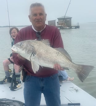 Black Drum Fishing in South Padre Island, Texas